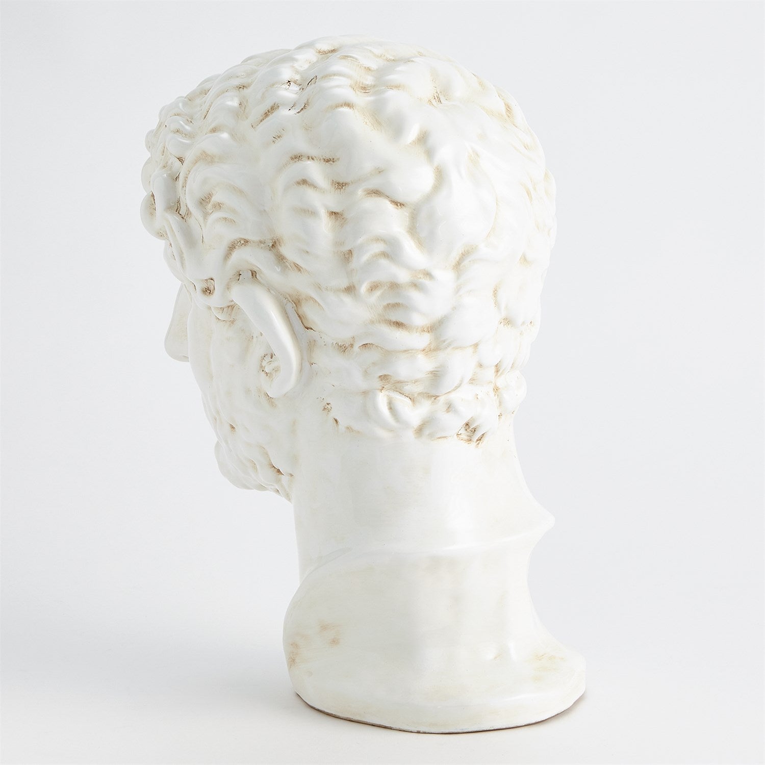 Global Views White Glaze Hadrian Sculpture