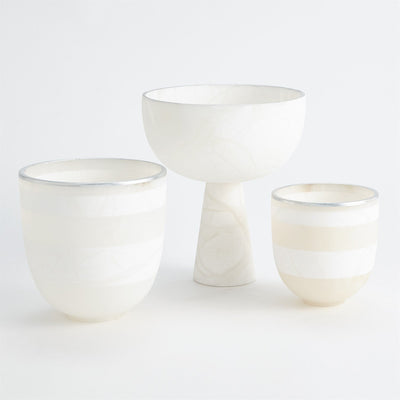Global Views Footed Alabaster Bowl