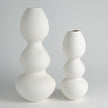 Global Views Matte White Torch Vase