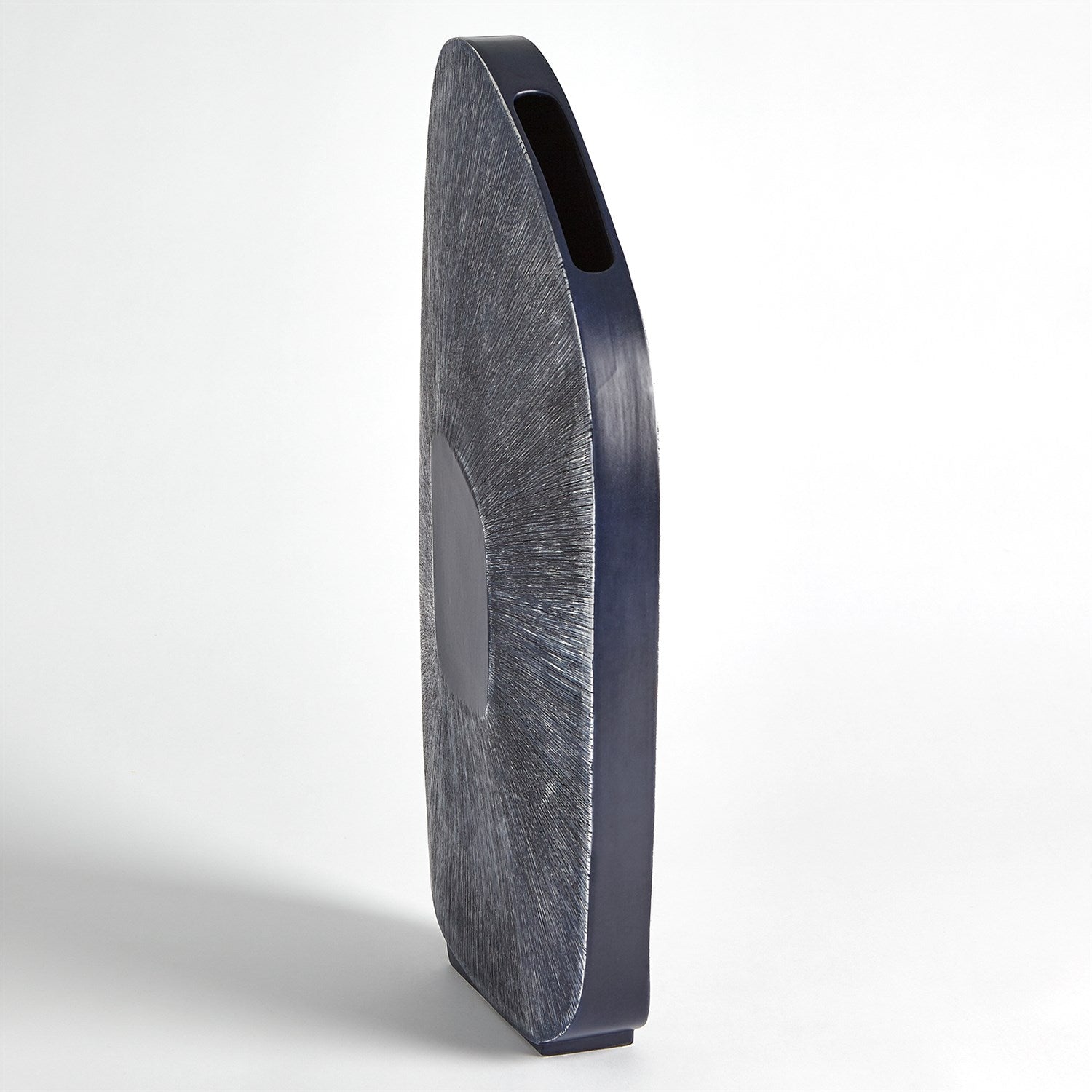 Global Views Ink Offset Square Scratch Vase