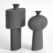 Global Views Black Stone Folk Vase