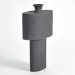 Global Views Black Stone Folk Vase