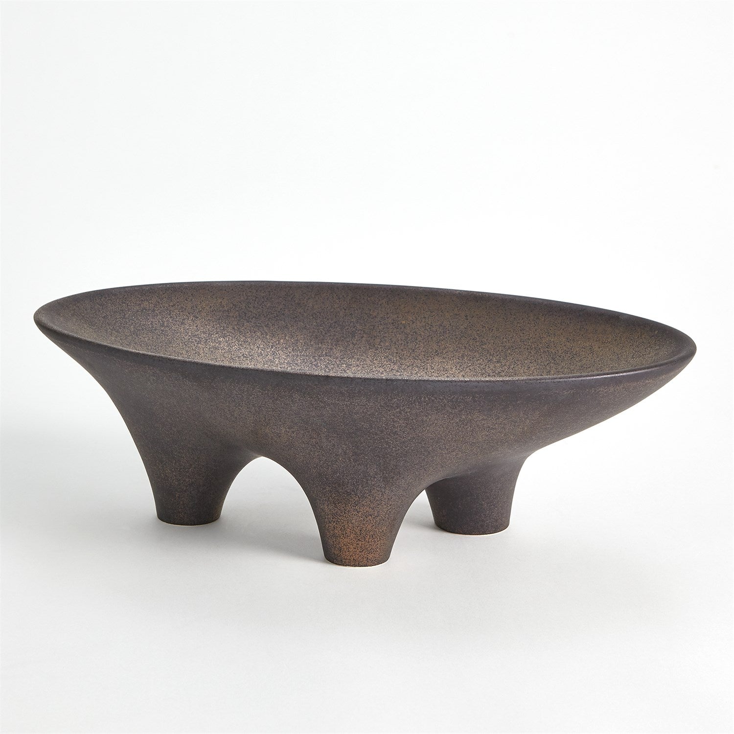 Global Views Bronze Opus Triple Leg Bowl