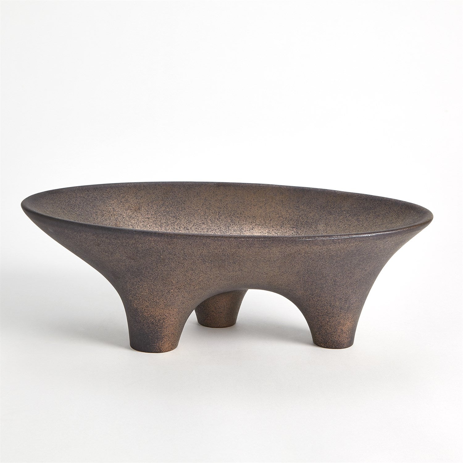 Global Views Bronze Opus Triple Leg Bowl