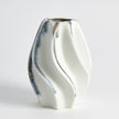 Global Views Indigo Drip Twist Vase