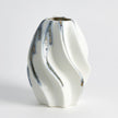 Global Views Indigo Drip Twist Vase