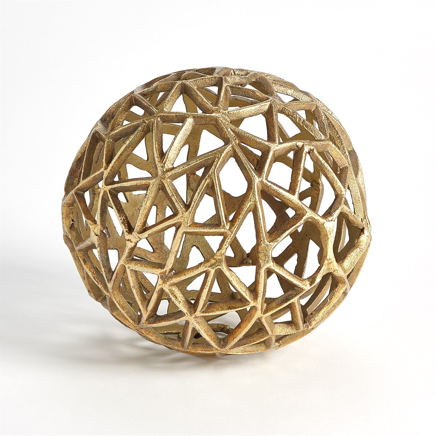 Global Views Antique Brass Jali Ball