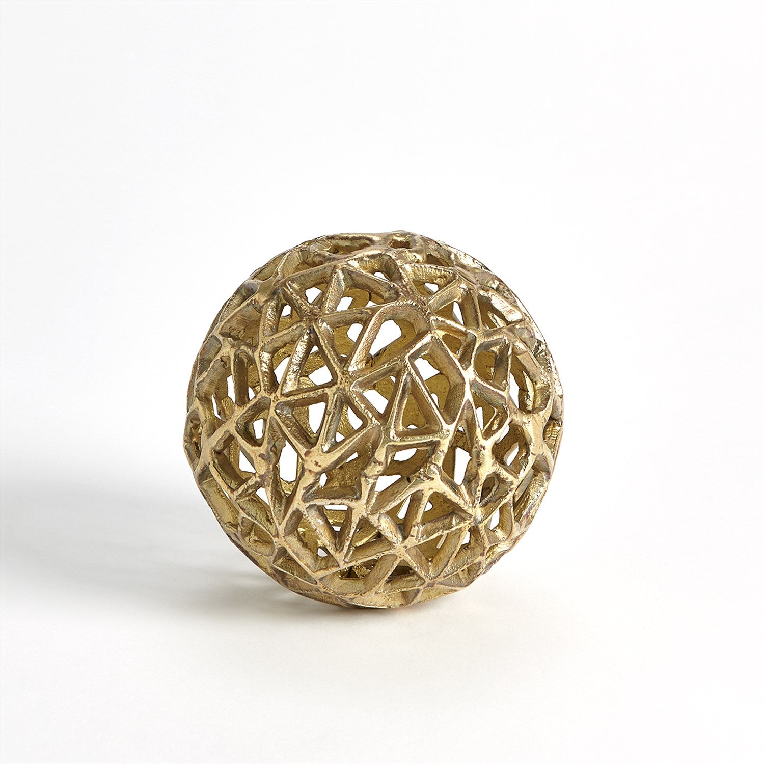 Global Views Antique Brass Jali Ball