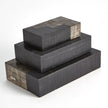 Global Views Gilles Ribbed Horn Resin Box