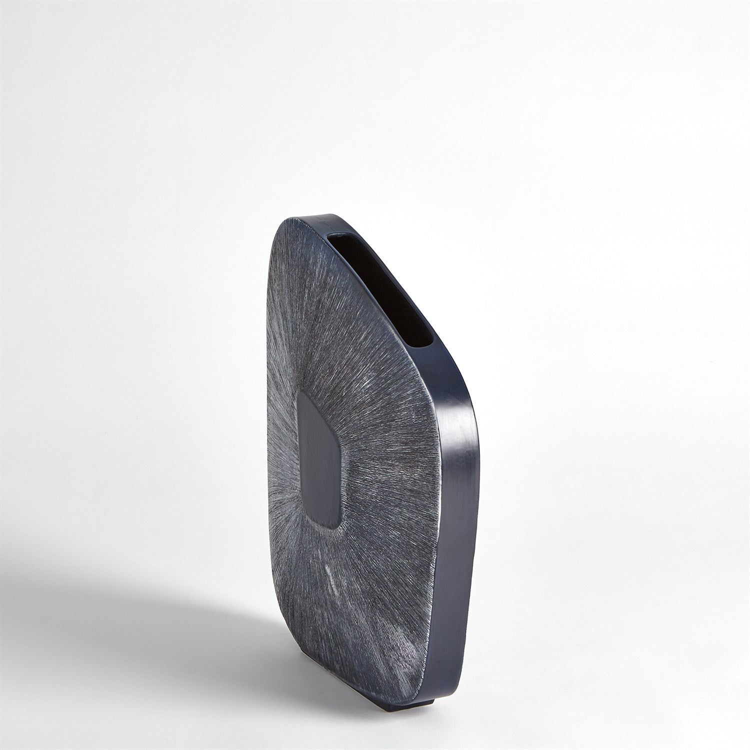 Global Views Ink Offset Square Scratch Vase