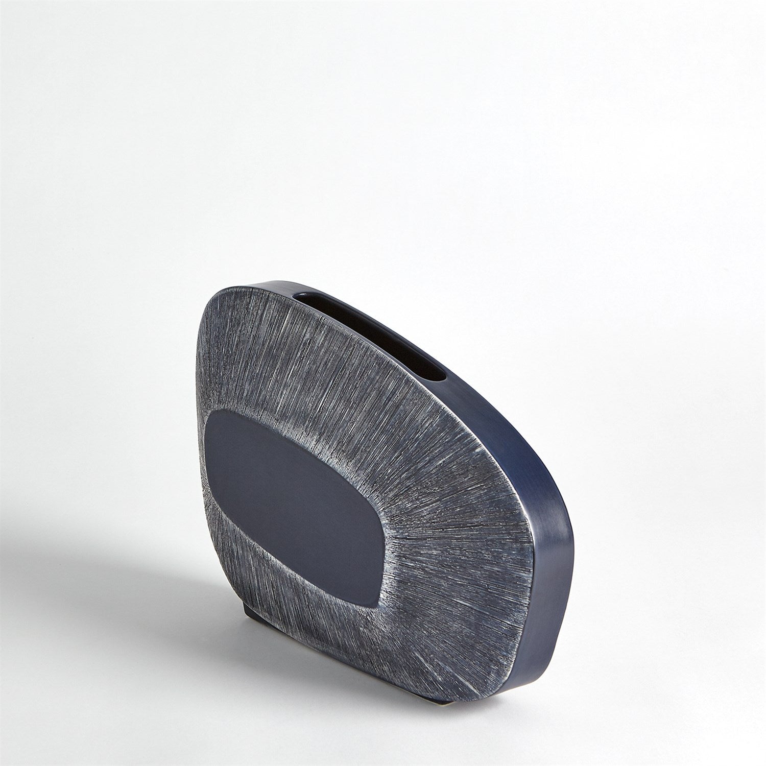 Global Views Ink Offset Square Scratch Vase