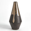 Global Views Platinum Bottom Gilded Dip Vase