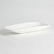 Global Views Matte White Faux Timber Rectangular Bowl