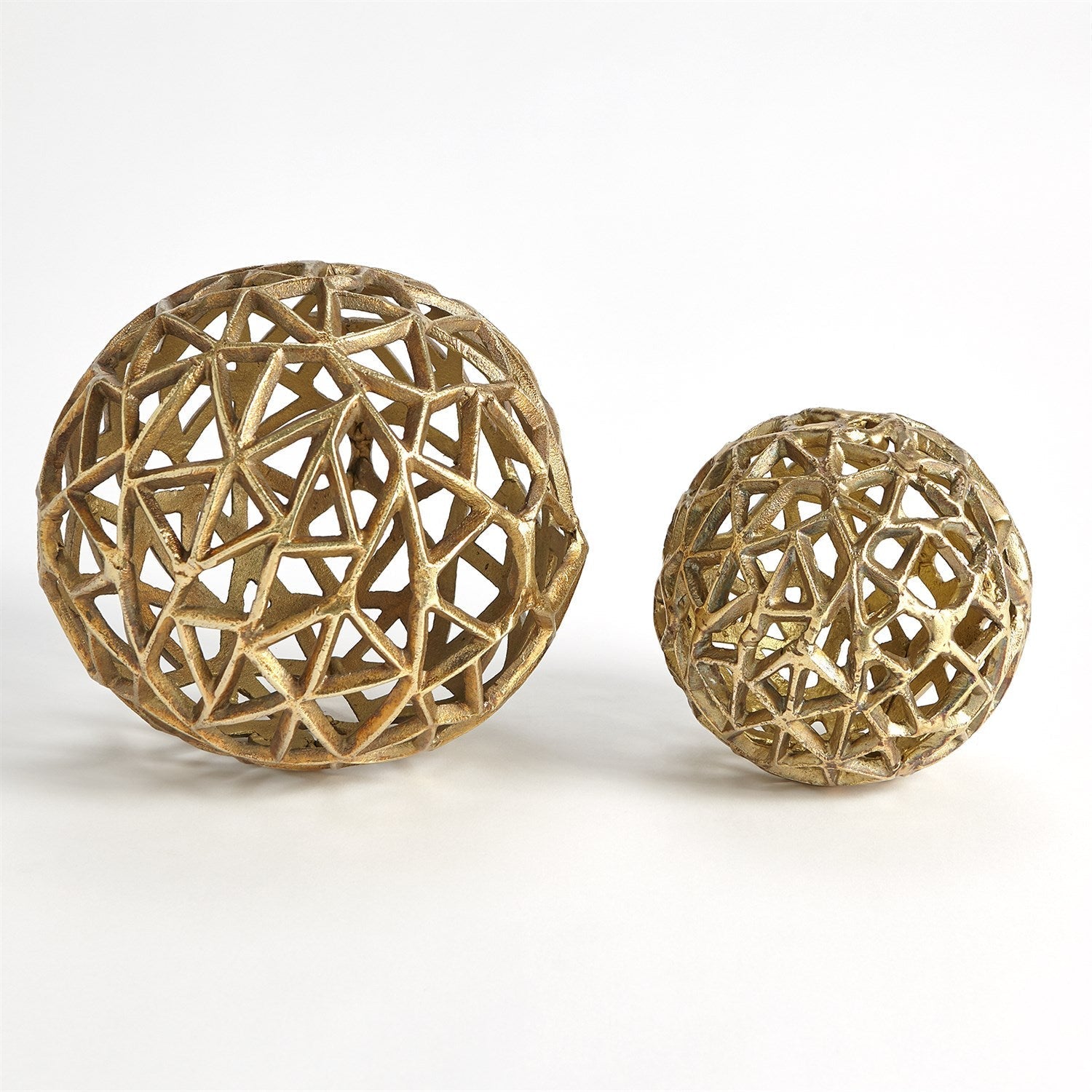 Global Views Antique Brass Jali Ball