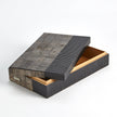 Global Views Gilles Ribbed Horn Resin Box