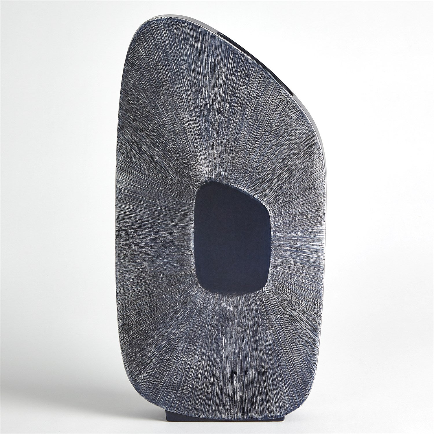 Global Views Ink Offset Square Scratch Vase