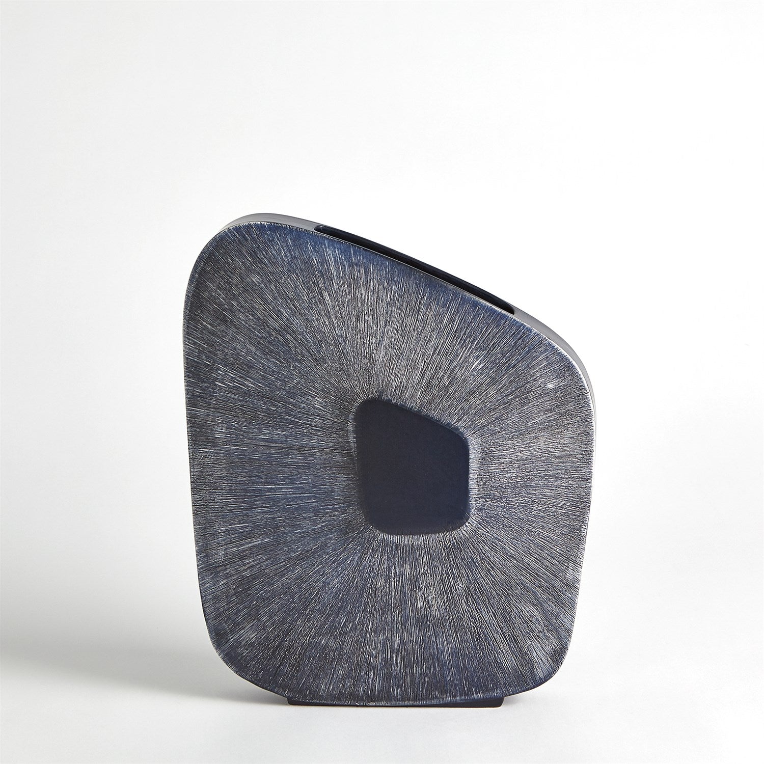 Global Views Ink Offset Square Scratch Vase