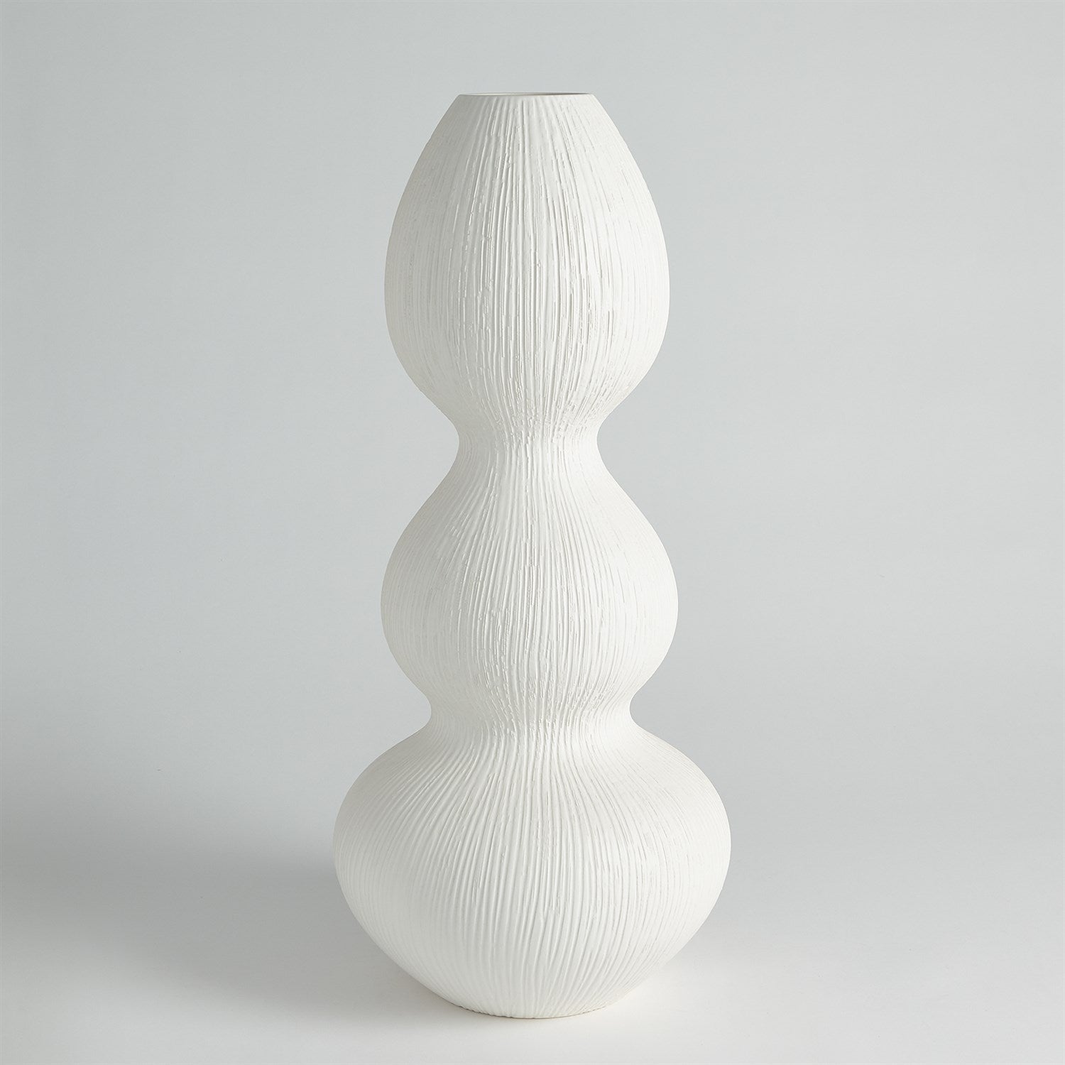 Global Views Matte White Torch Vase