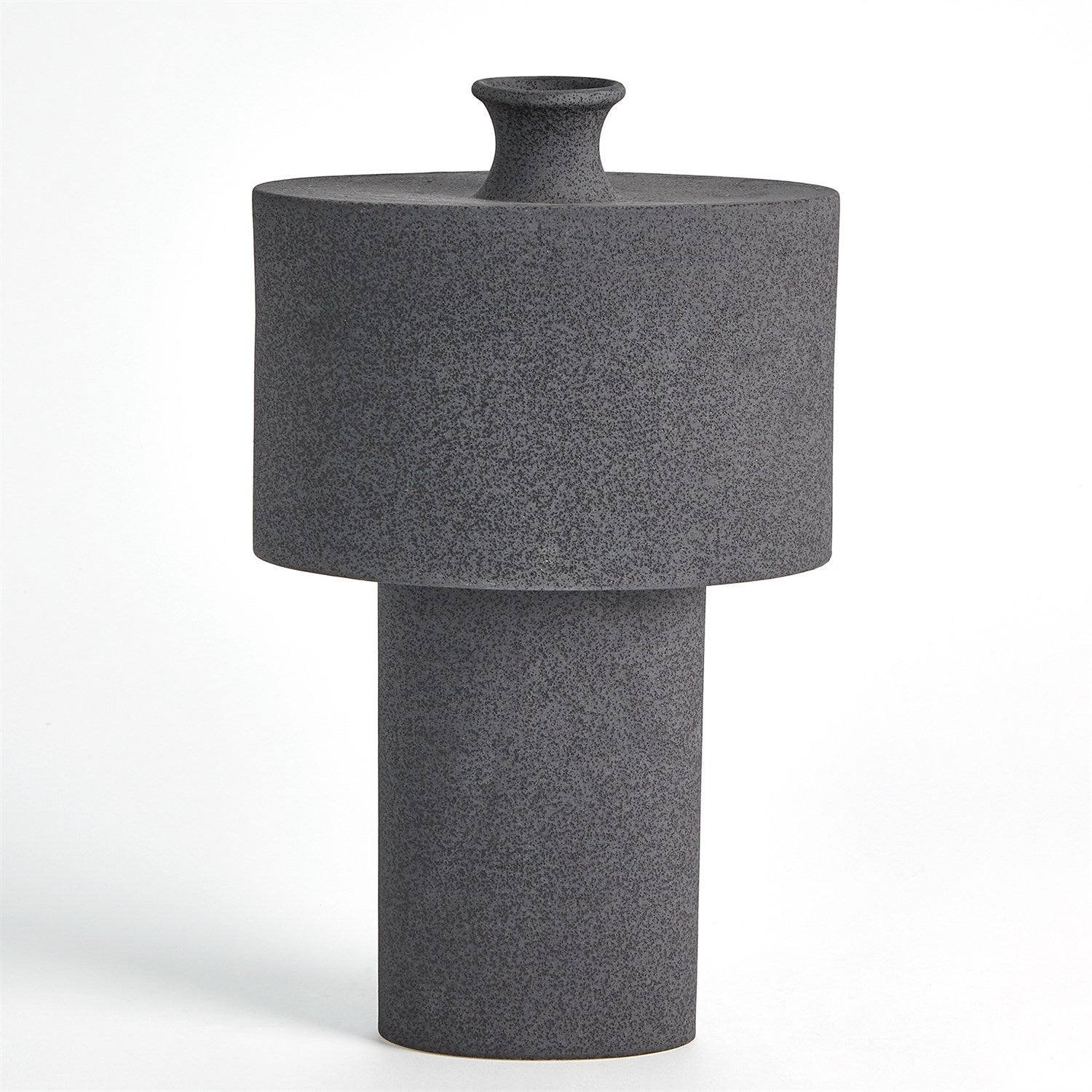 Global Views Black Stone Folk Vase