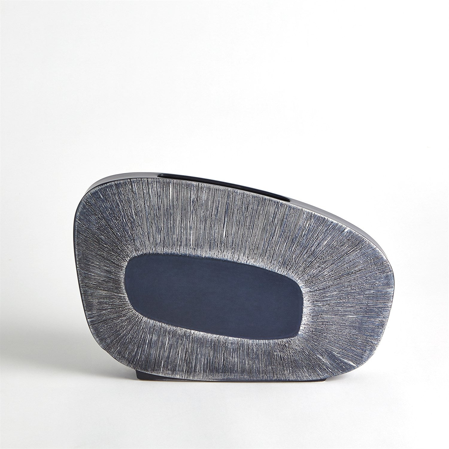 Global Views Ink Offset Square Scratch Vase