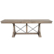 Magnussen Home Paxton Place Dovetail Grey Extendable Trestle Dining Table