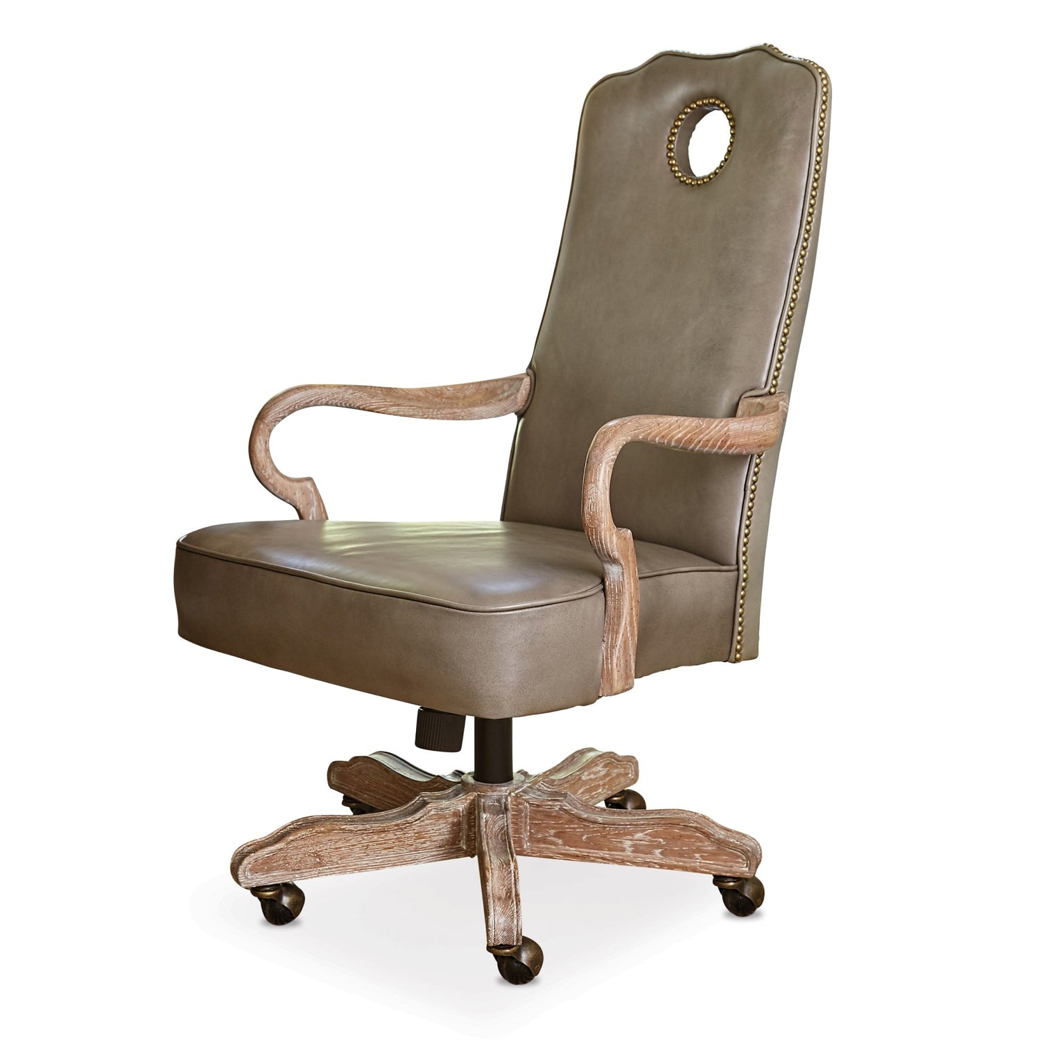 Ambella Queen Anne Desk Chair - Oak
