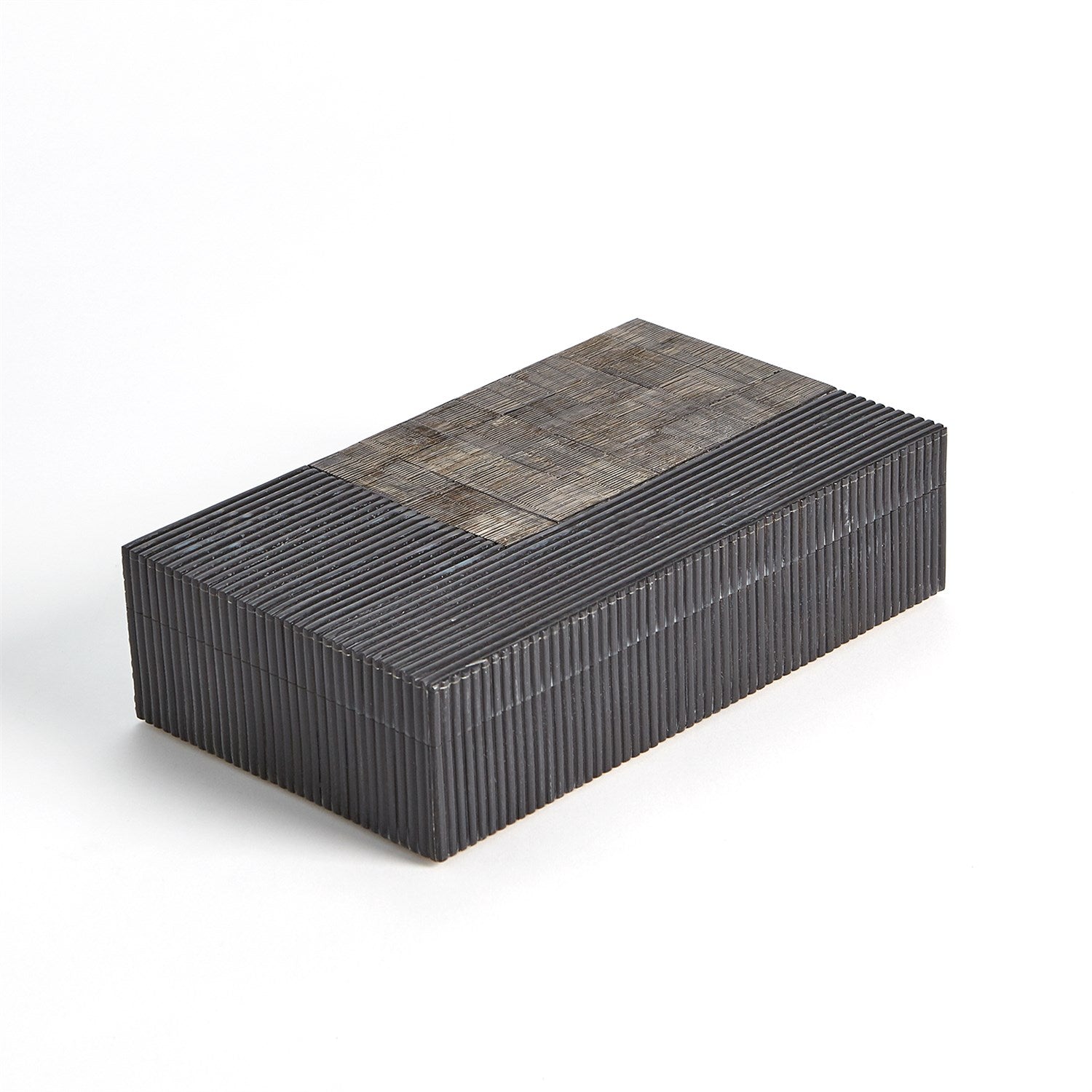 Global Views Gilles Ribbed Horn Resin Box