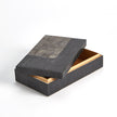Global Views Gilles Ribbed Horn Resin Box