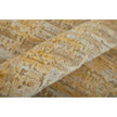 Feizy Eastfield 69FQF Modern Abstract Rug in Yellow/Ivory/Gold