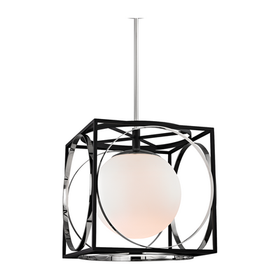 Hudson Valley Lighting Wadsworth 1 Light 17.75 inch Polished Nickel Pendant Ceiling Light Clearance