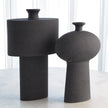 Global Views Black Stone Folk Vase