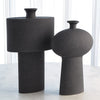 Global Views Black Stone Folk Vase