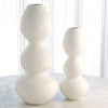 Global Views Matte White Torch Vase