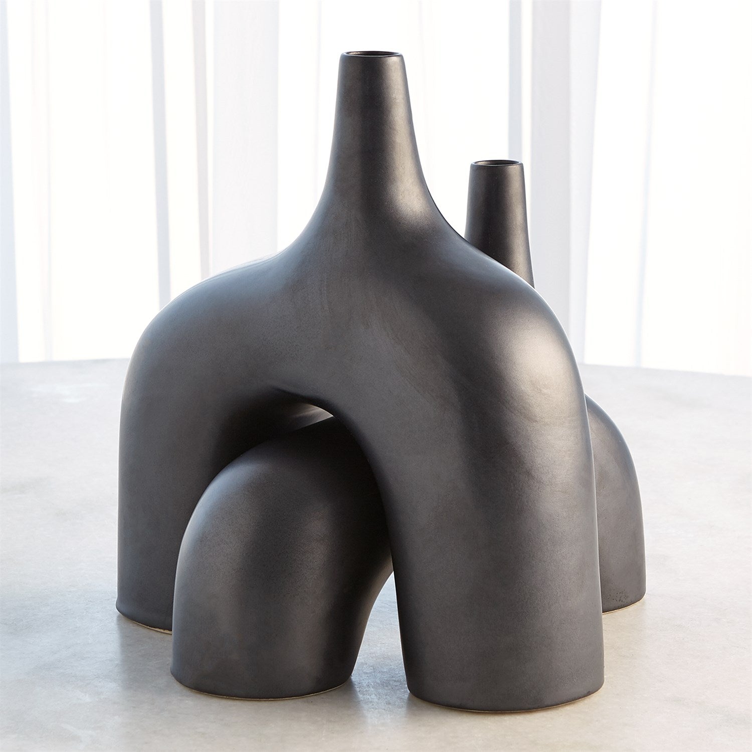 Global Views Black Stretch Vase