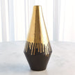 Global Views Gold Drip Vase