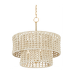 Hudson Valley Lighting Yorkhill 3 Light 22 inch Vintage Gold Leaf Pendant Ceiling Light