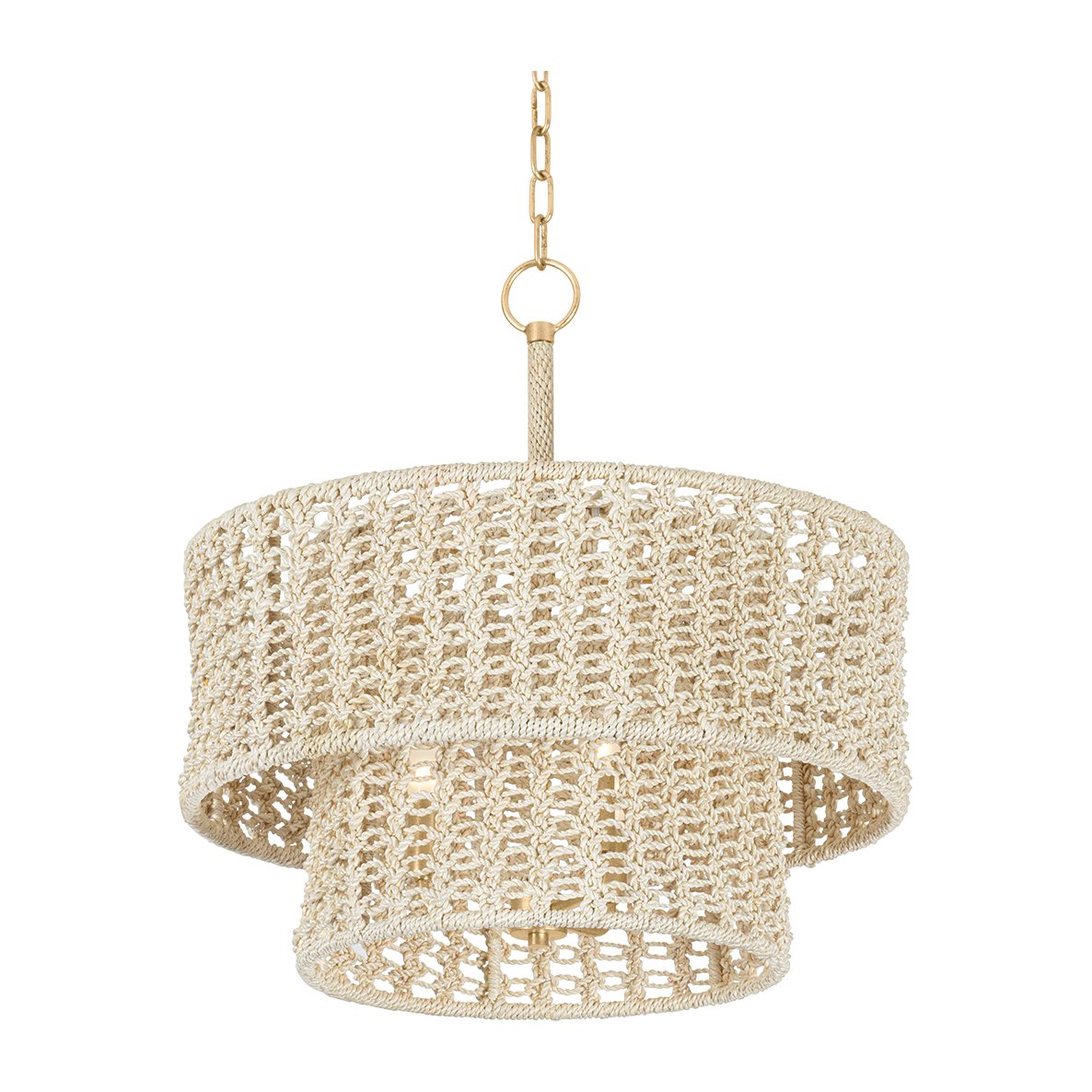 Hudson Valley Lighting Yorkhill 3 Light 22 inch Vintage Gold Leaf Pendant Ceiling Light