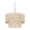 Hudson Valley Lighting Yorkhill 3 Light 22 inch Vintage Gold Leaf Pendant Ceiling Light