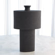 Global Views Black Stone Folk Vase