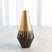Global Views Gold Drip Vase