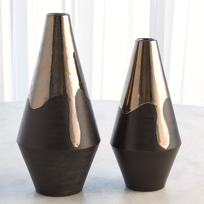 Global Views Platinum Bottom Gilded Dip Vase