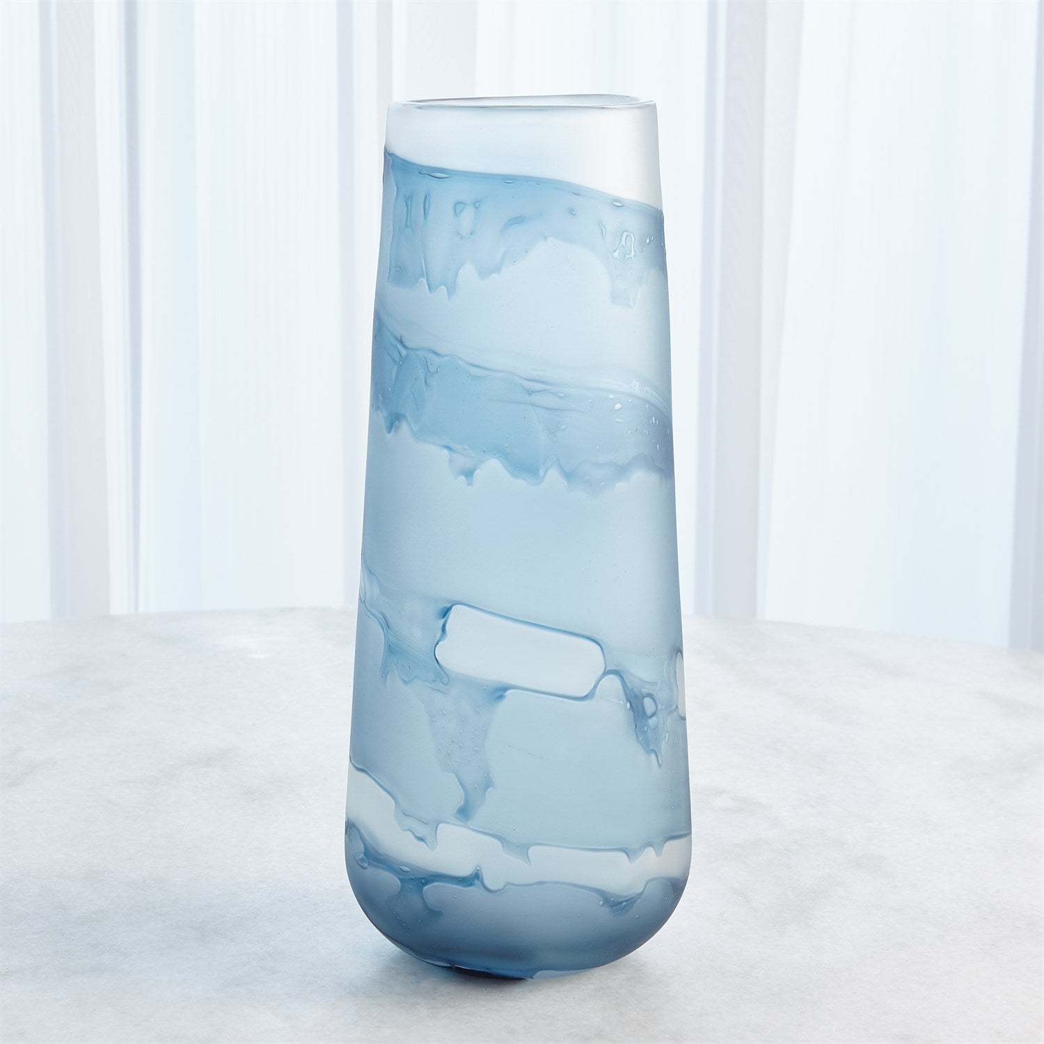 Global Views Glacier Vase & Bowl