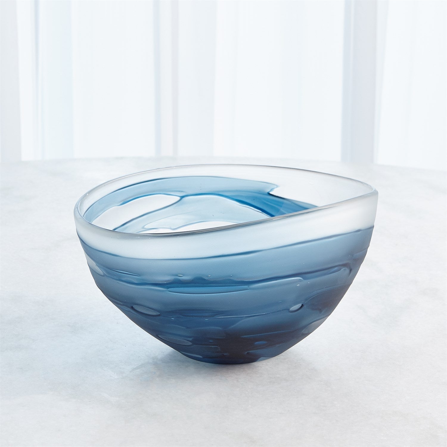 Global Views Glacier Vase & Bowl