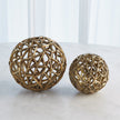 Global Views Antique Brass Jali Ball