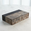 Global Views Gilles Ribbed Horn Resin Box