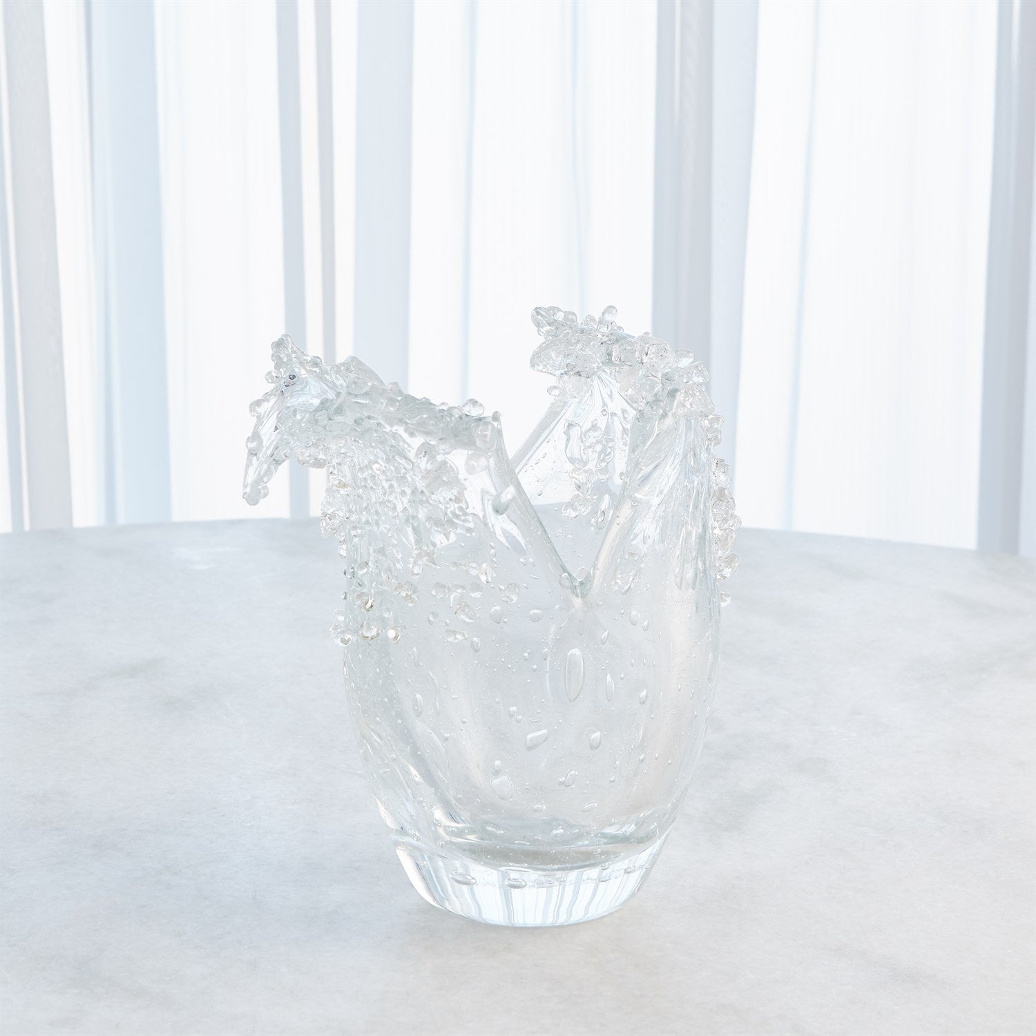 Global Views Clear Dual Wave Bowl Clearance