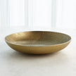 Global Views Linen Round Tray - Brass