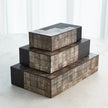 Global Views Gilles Ribbed Horn Resin Box