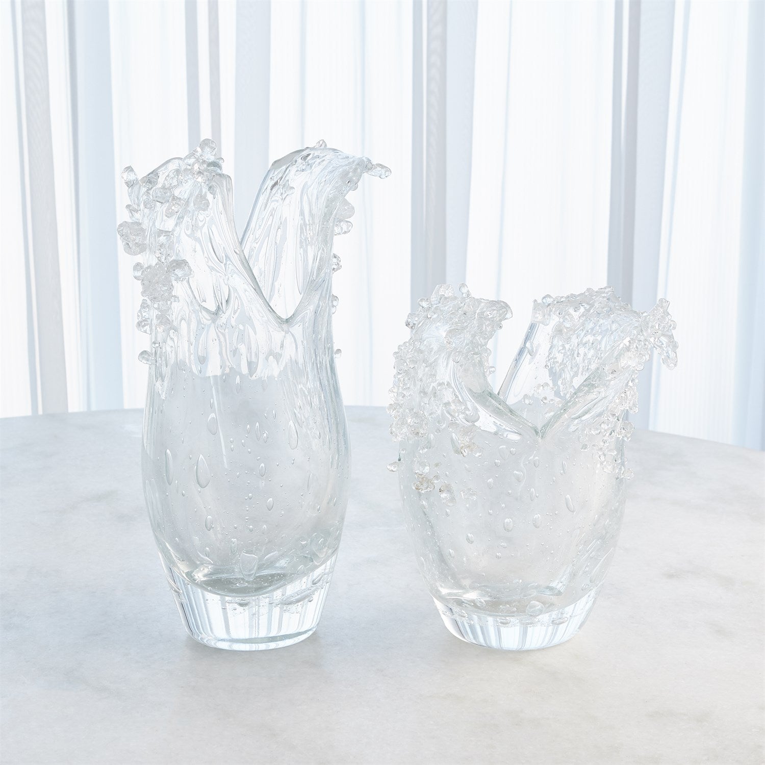 Global Views Clear Dual Wave Bowl Clearance