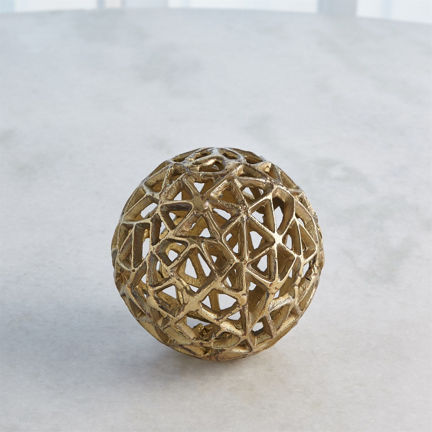 Global Views Antique Brass Jali Ball